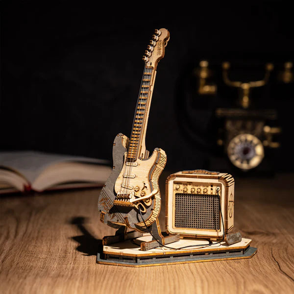 Electric Guitar Model 3D Wooden Puzzle TG605K